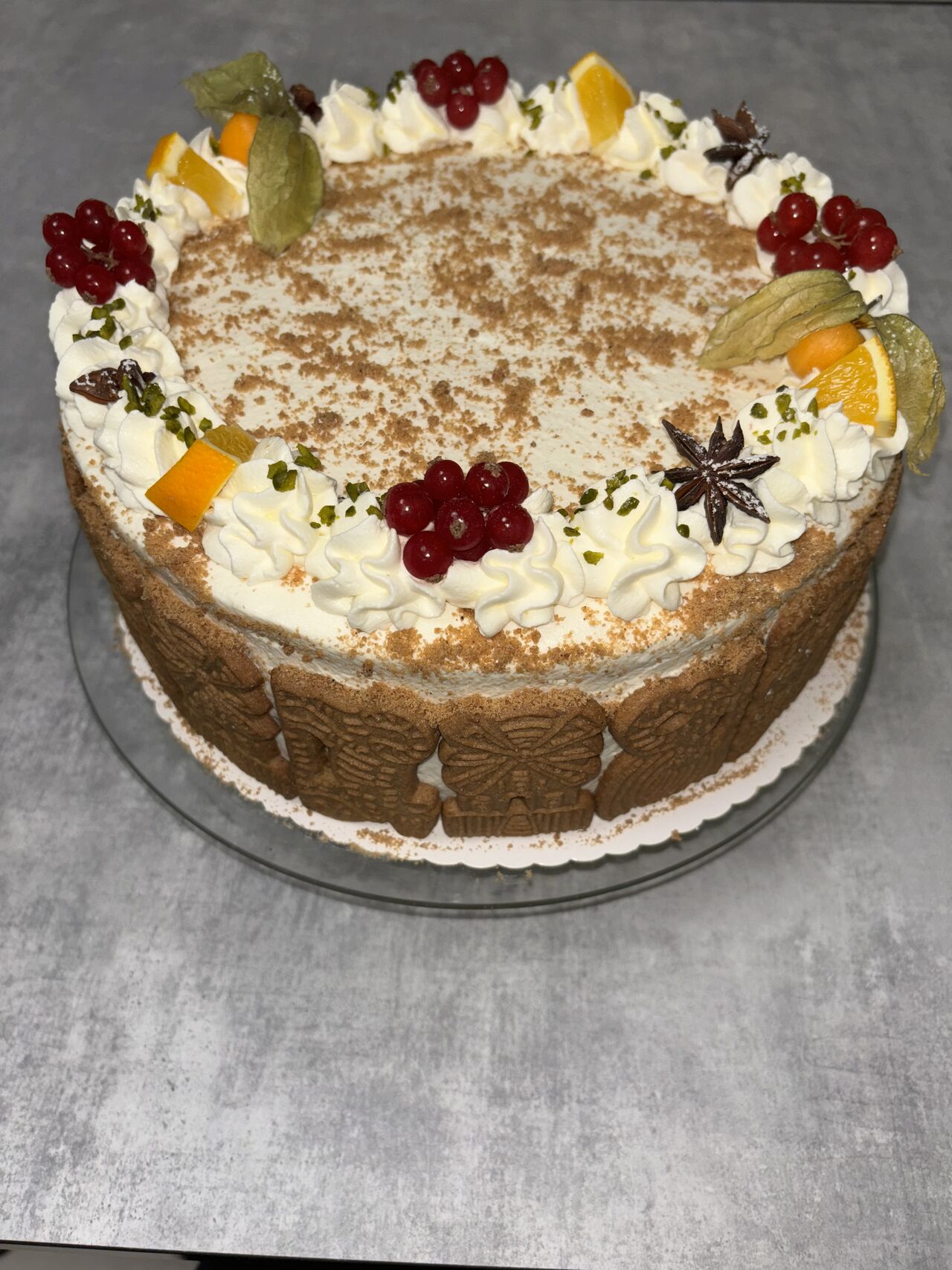 Wintertorte Orange-Spekulatius