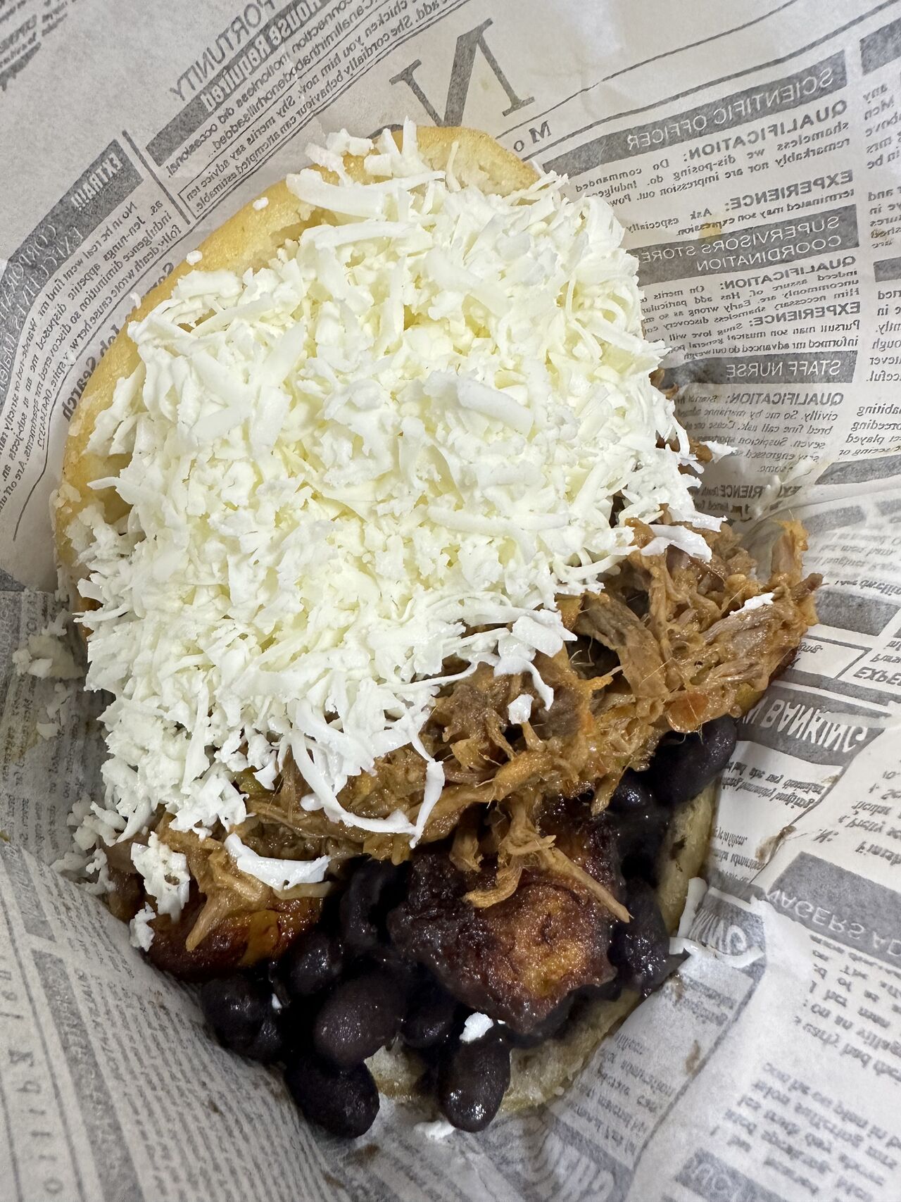 Arepa de pabellon