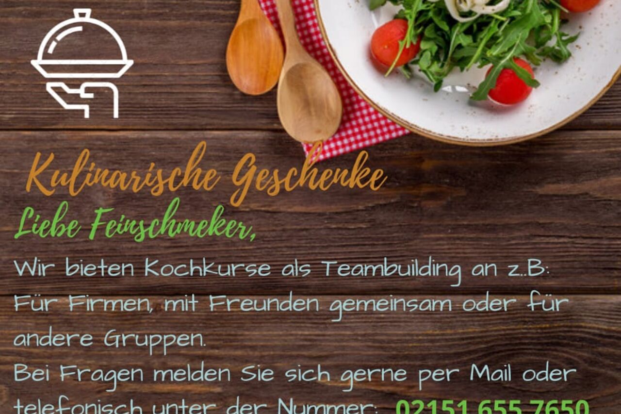 Kochkurse, Backkurse als Teambuilding oder als Geschenk!!!