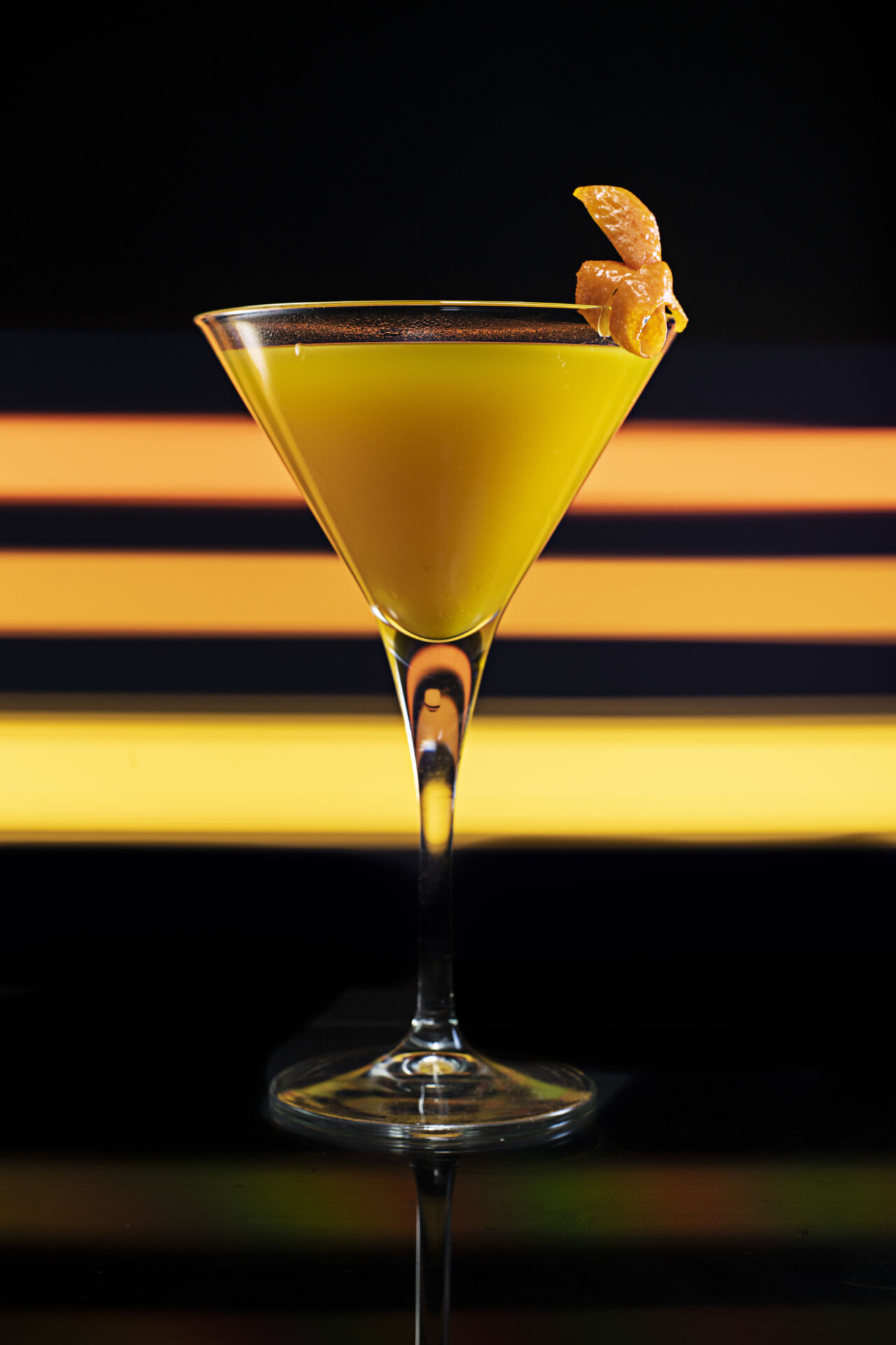 Ricola
Ingrédients : chartreuse, jus d'orange, zeste d'orange
Saveur : tel les bonbons ricola
Catégorie : Création