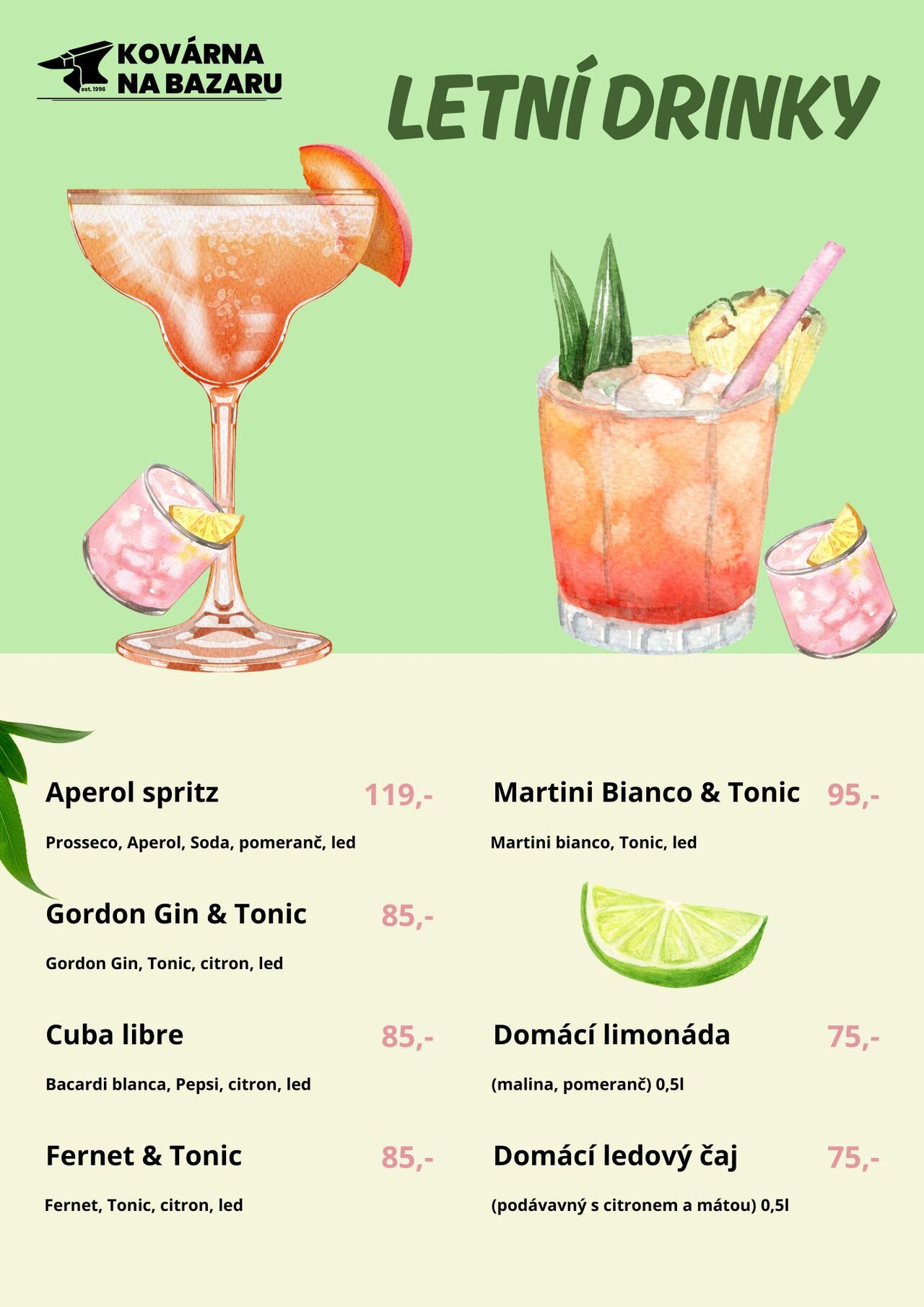 Letní osvěžení na Bazaru ☀️🍹