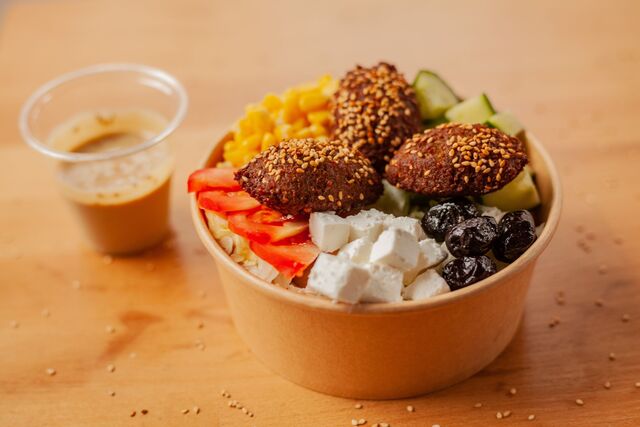 Salade de falafel mais feta 