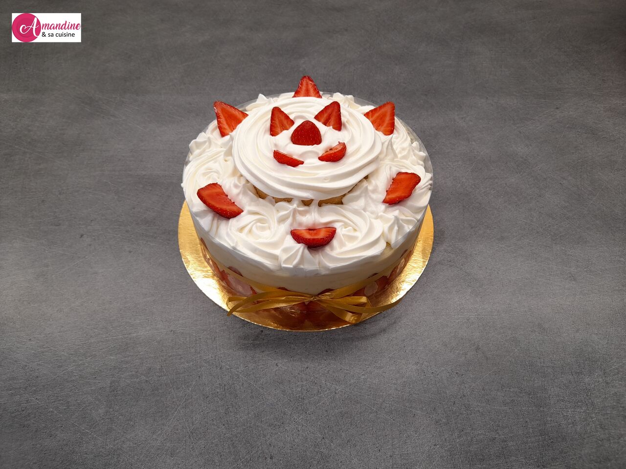 Fraisier à ma façon pour 6 personnes