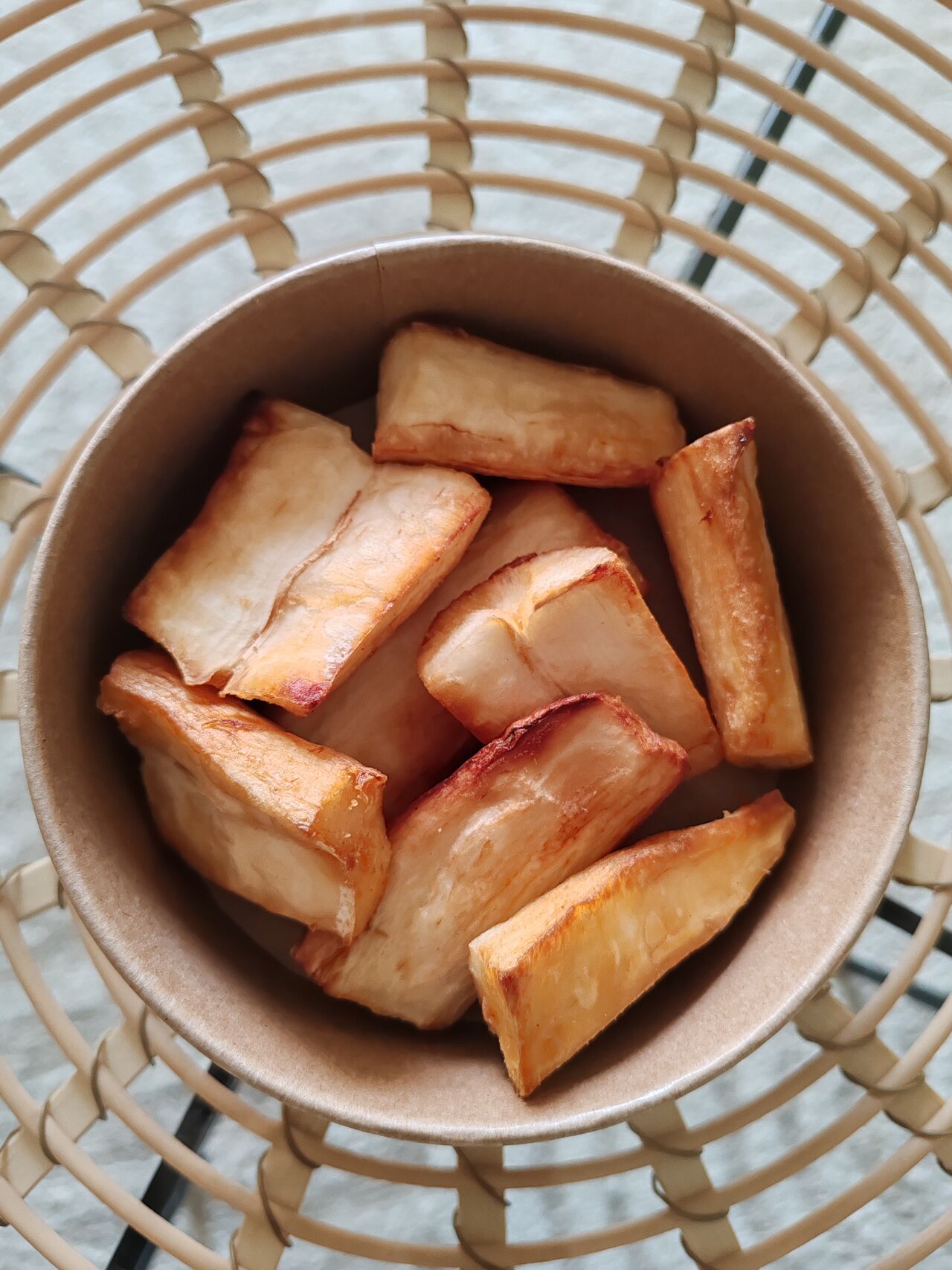 Mhogo wa vissoi( manioc frit)