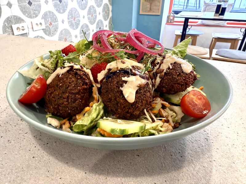Fensi falafal salata