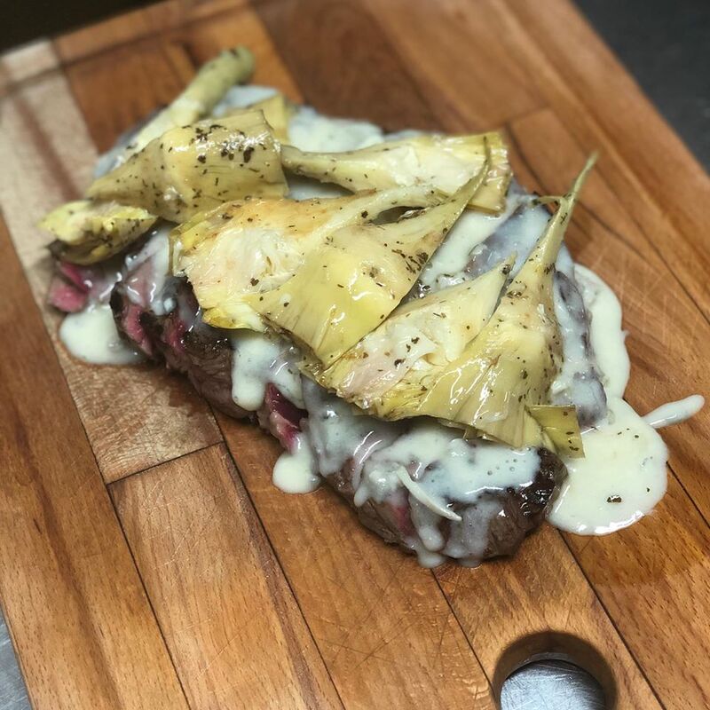 tagliata zola e carciofi