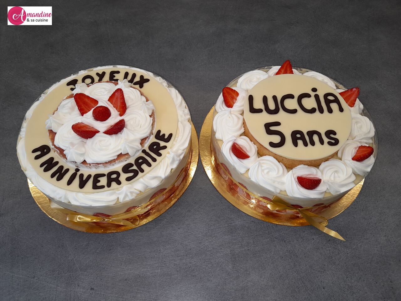 Fraisiers à ma façon pour 10 personnes chacun