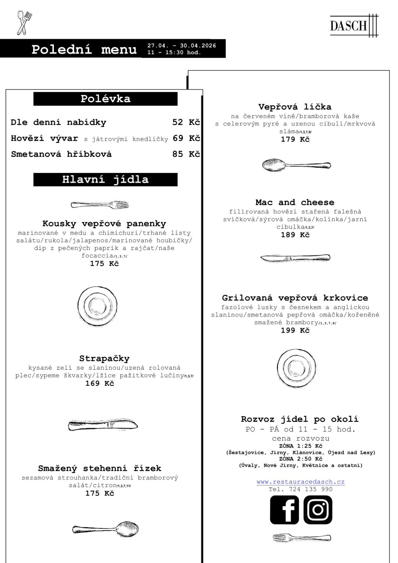 Polední menu