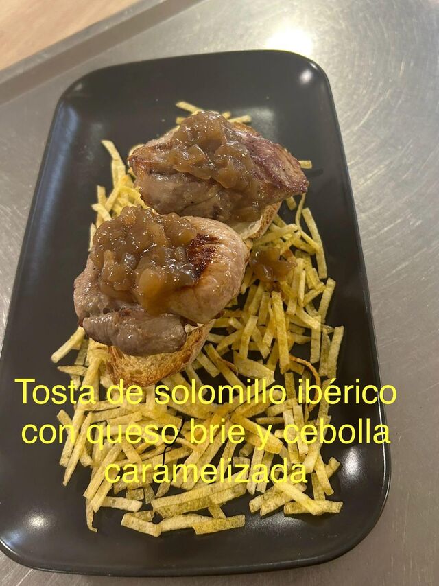 Tosta de solomillo Ibérico.