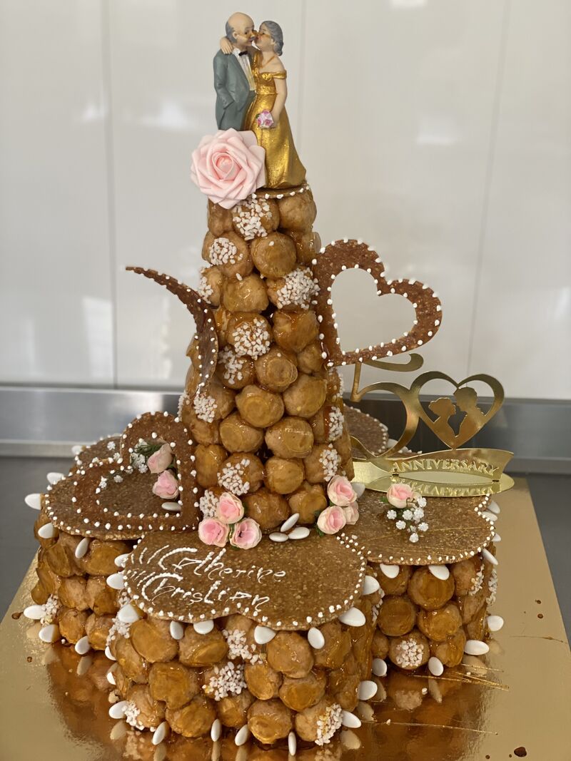 Pièce montée 4 coeurs