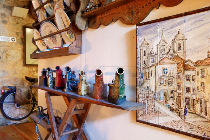 Decoração ferro de passa à carvão.