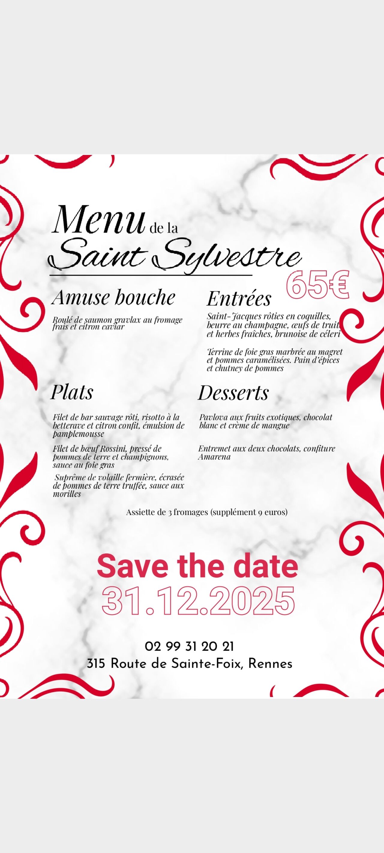 Saint Sylvestre 2025