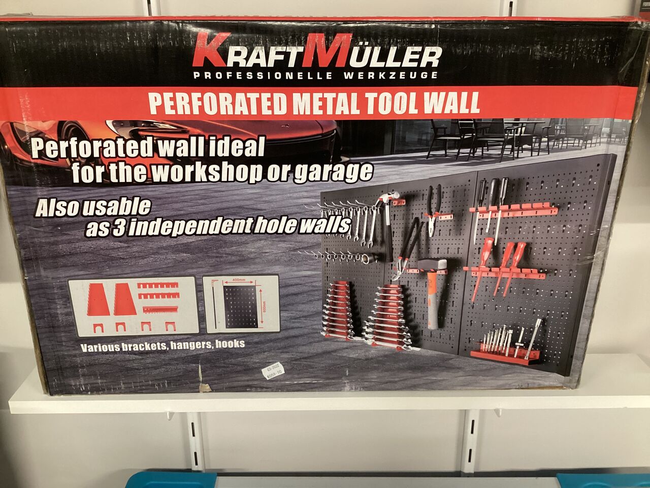 59,90€
Panneaux perforé pour atelier où garage 