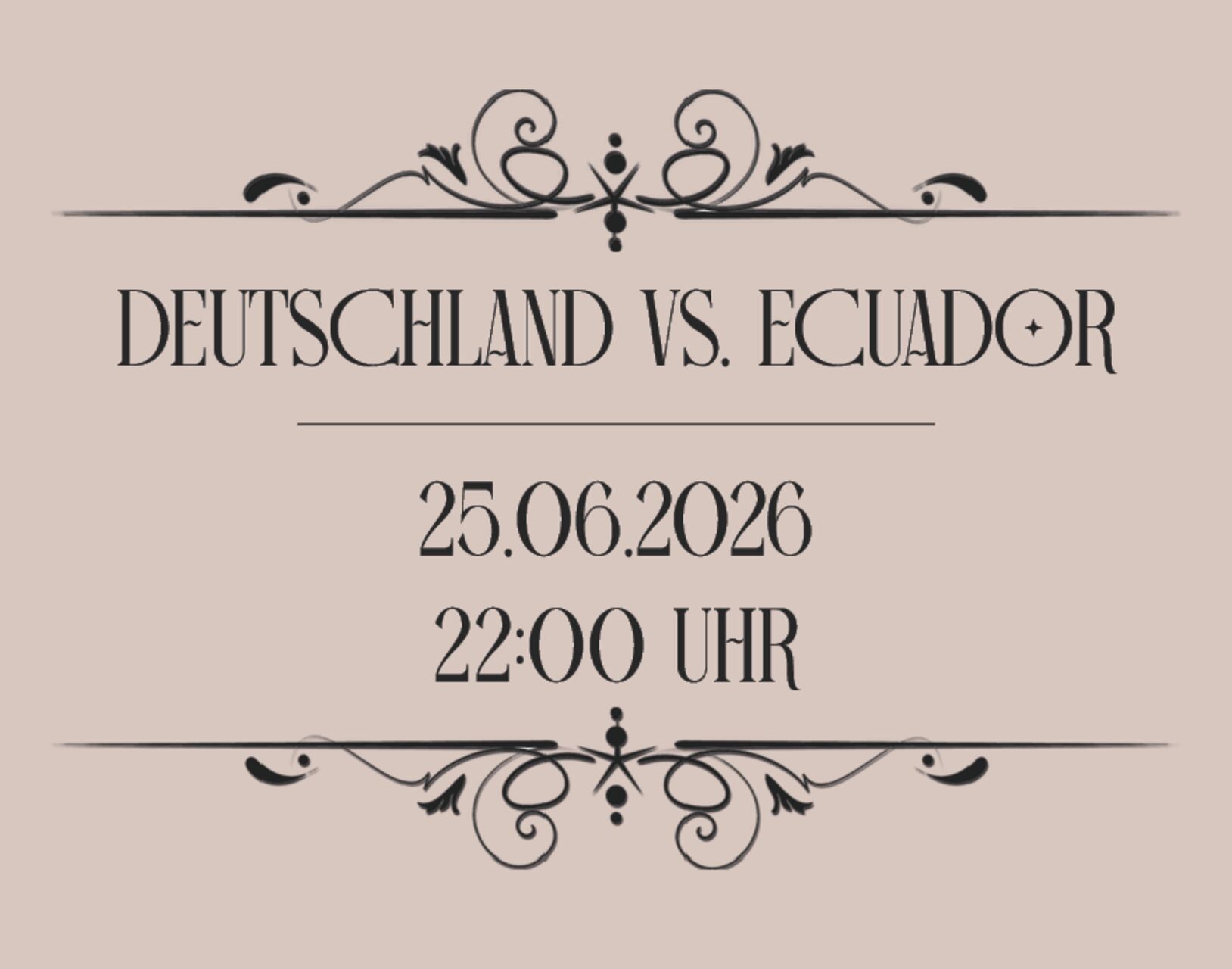 DEUTSCHLAND VS. ECUARDOR