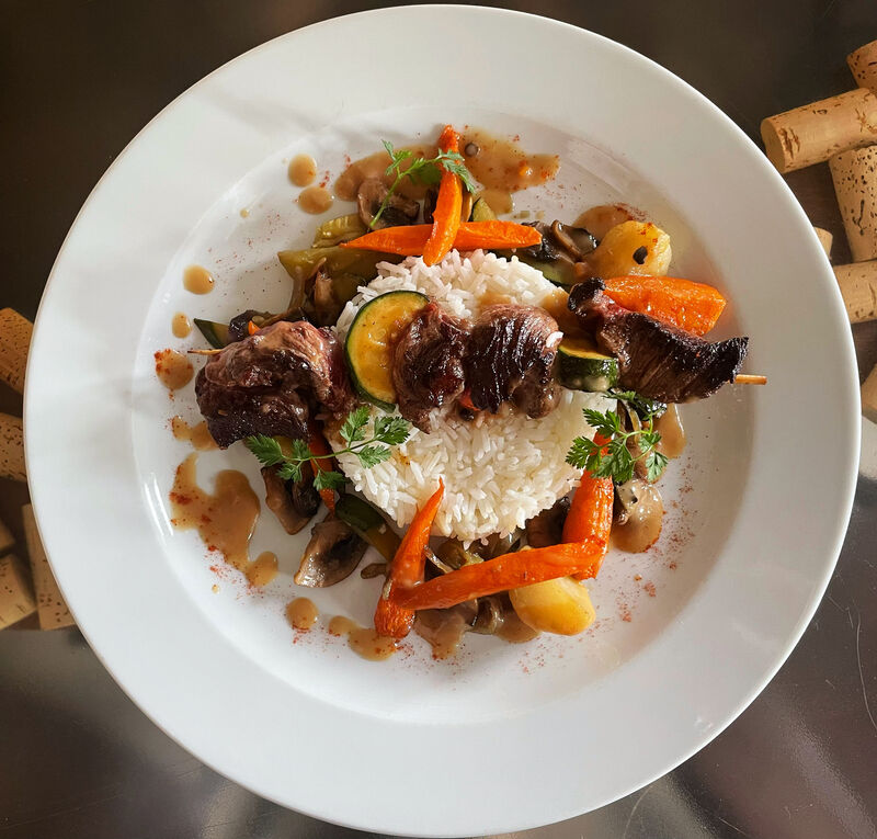 Brochettes de boeuf grillées