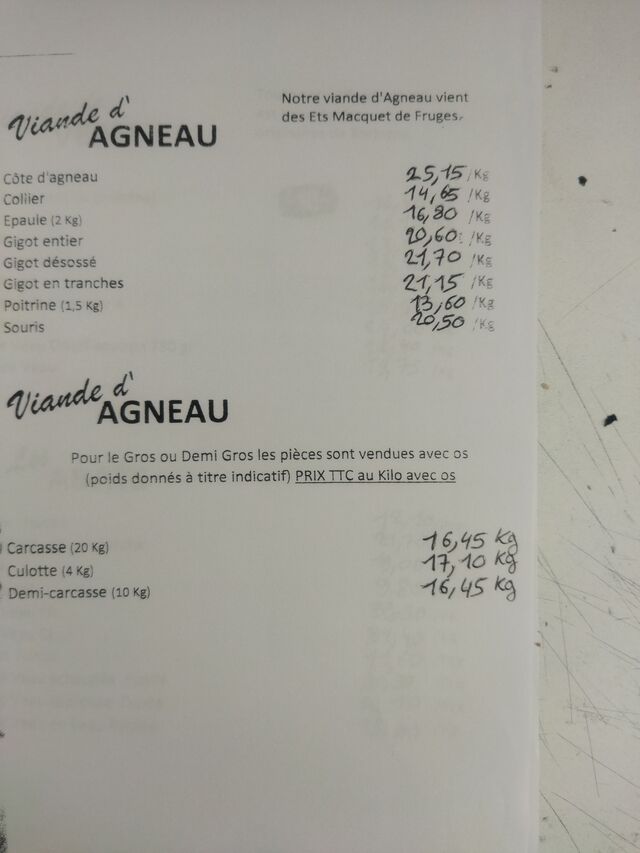 Viande d agneau 