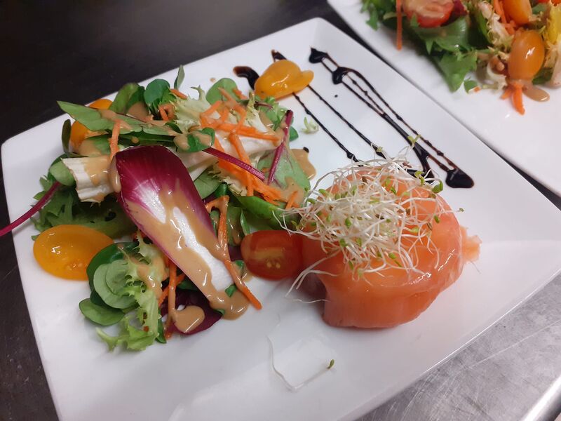 dôme de saumon et fromage frais