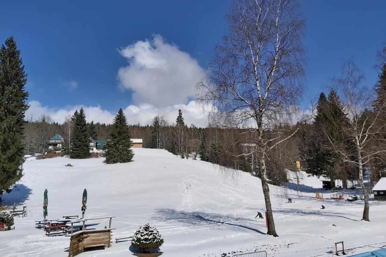 Lyžování na vlecích v Zákoutí