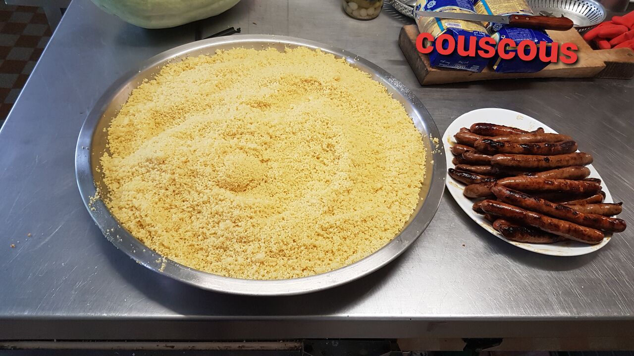 Couscous Semoule et merguez
