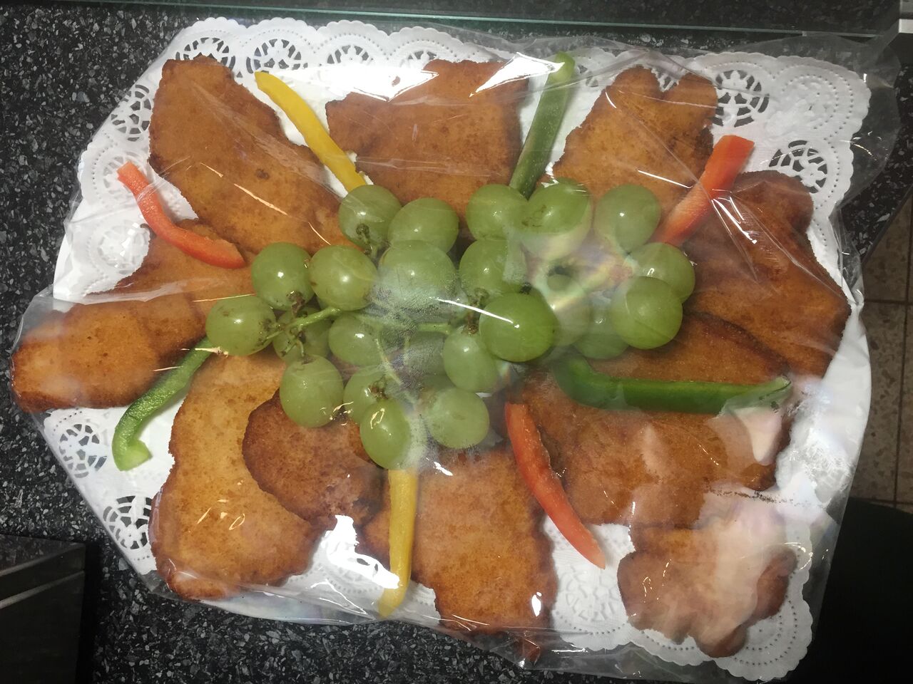 Kleine Schnitzel außer Haus