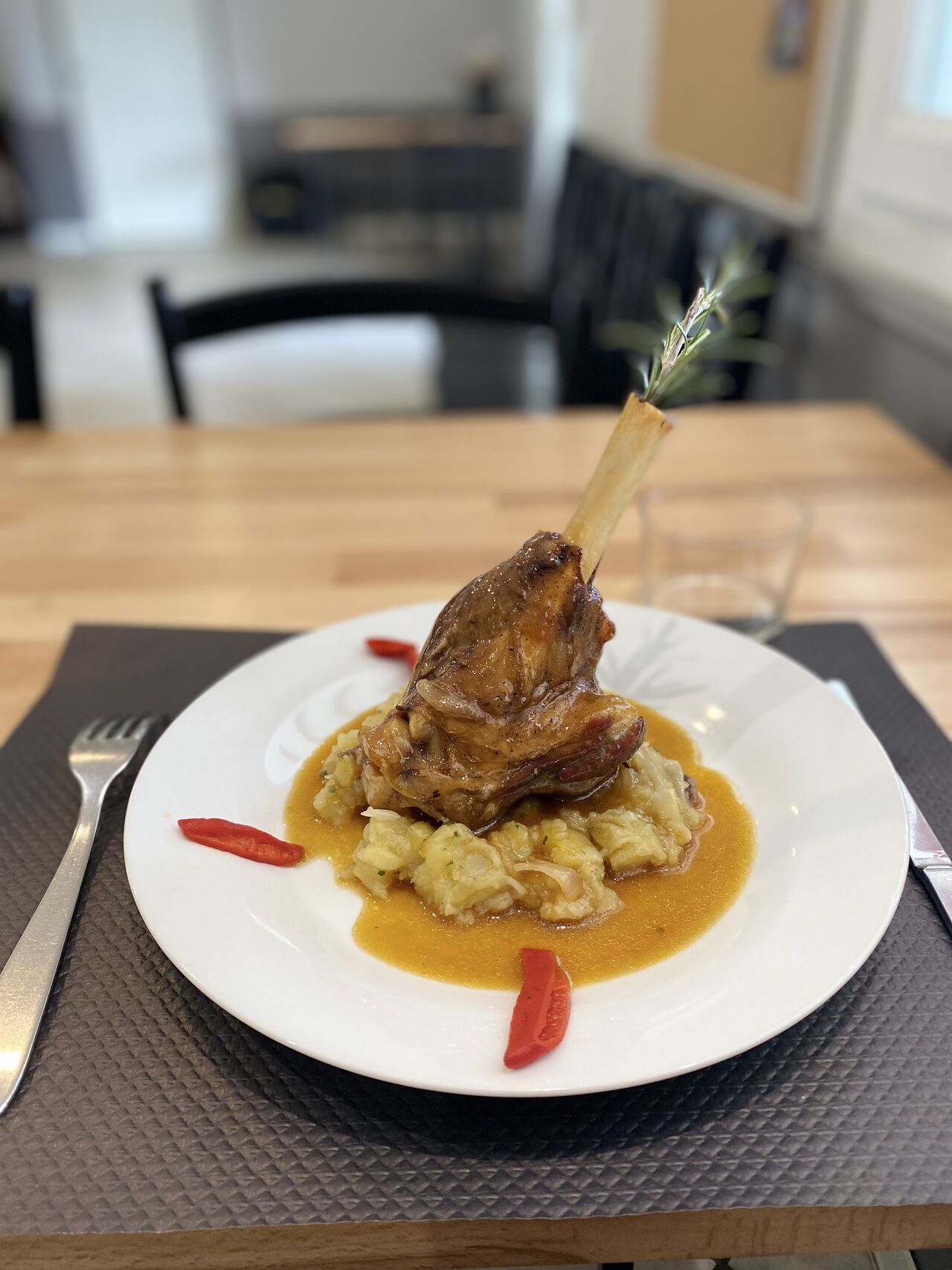 Souris d’agneau braisée 