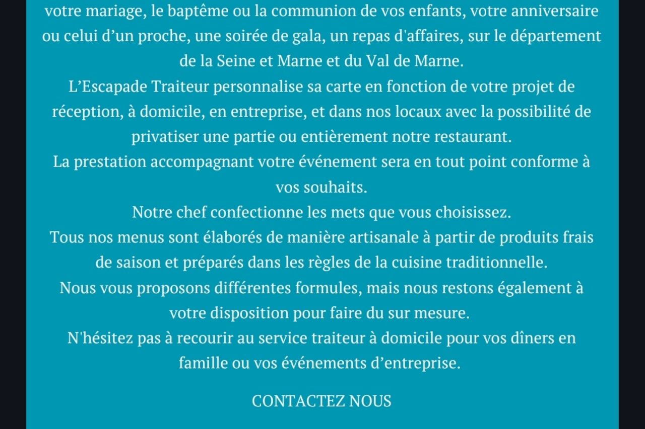 Service traiteur