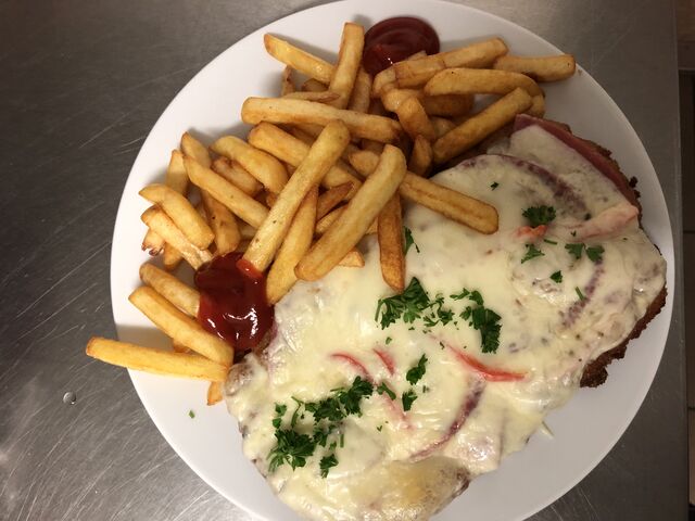 Überbackene Schnitzel