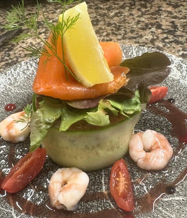 Parfait de la vallée de la loue à la truite fumée 