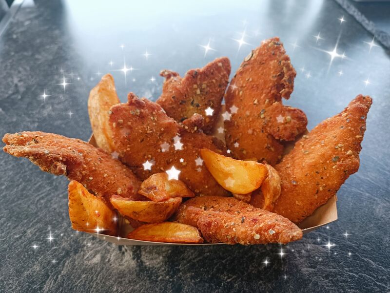 ....mit Crispy Chicken 