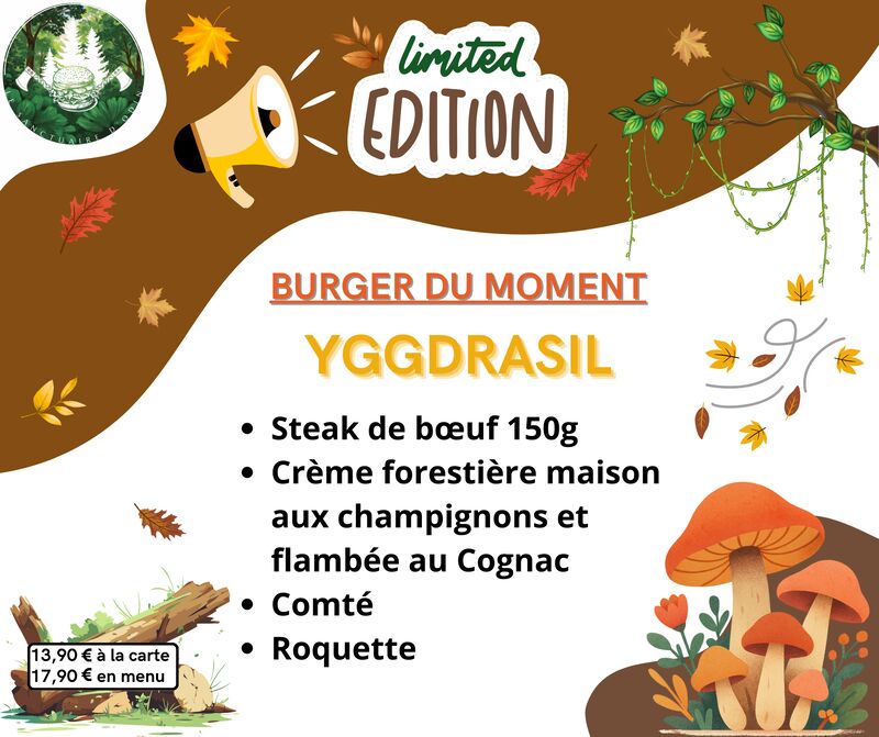 Burger du moment - YGGDRASIL BOEUF ✨