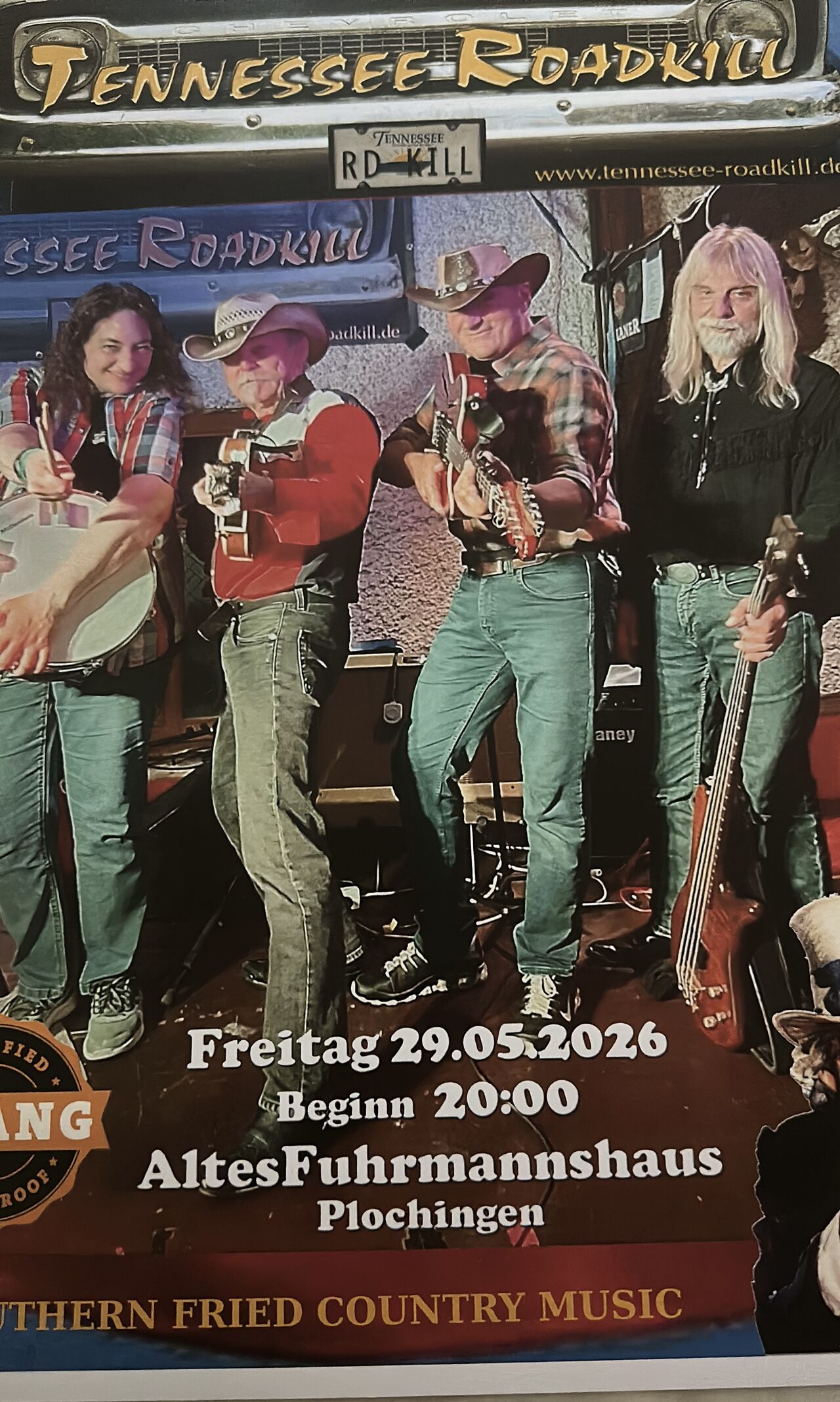 Freitag, 29.05.2026: "Tennessee-Roadkill"