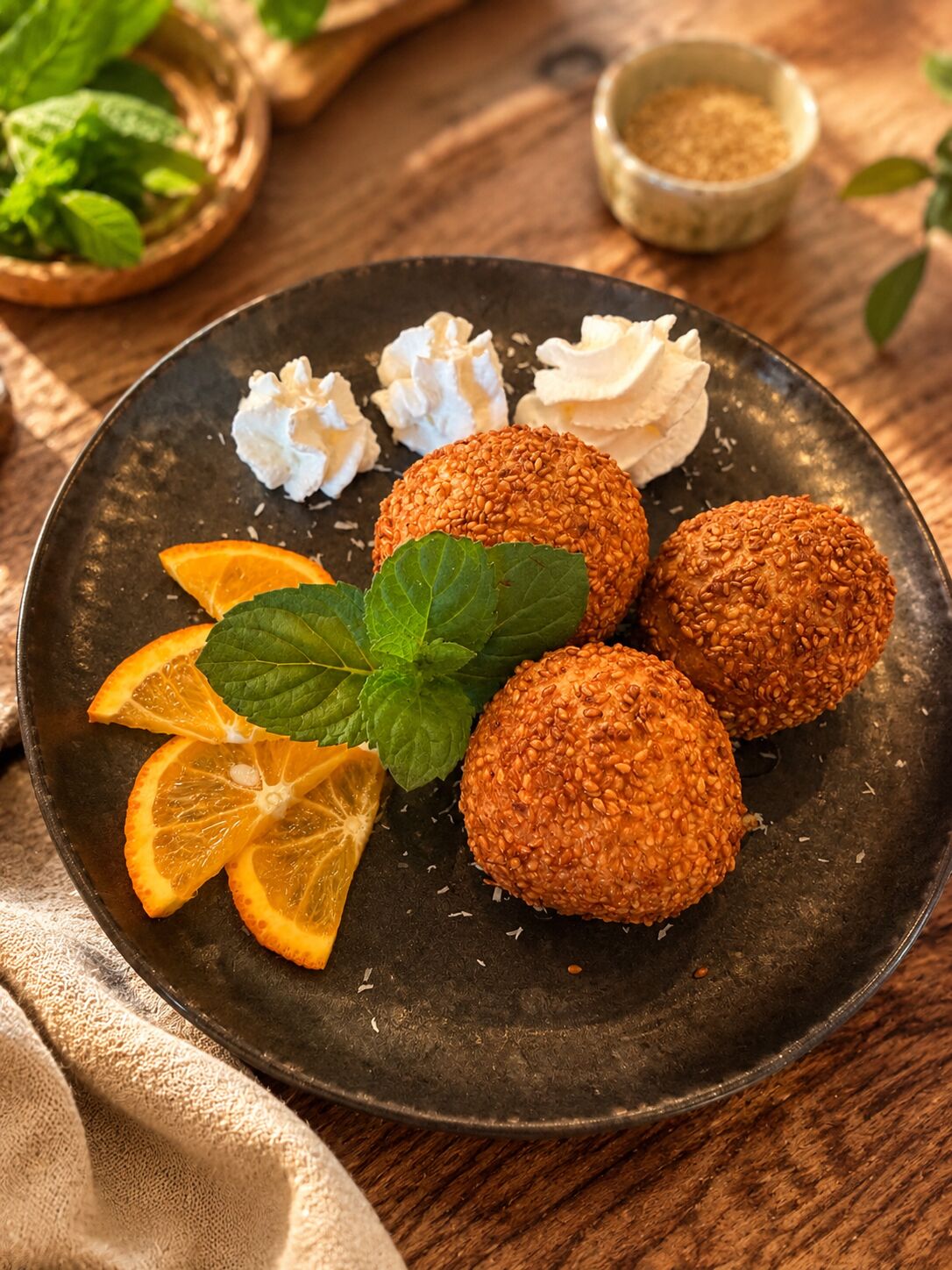 Sesambällchen - vietnamesische Dessert Spezialität (Nr.117)