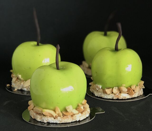 Pomme granny en trompe-l’œil