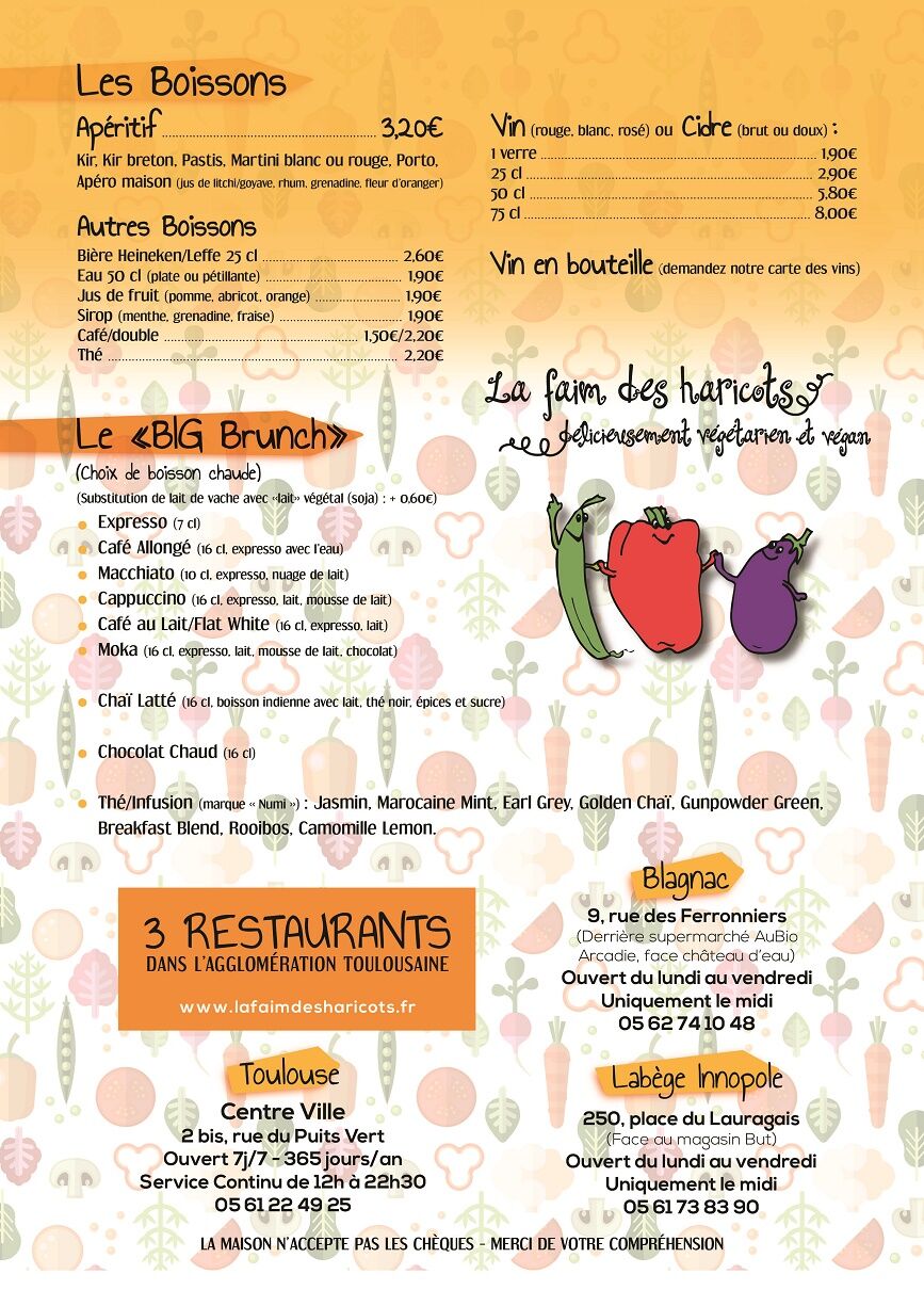 Pourquoi pas BIG BRUNCHER le dimanche de 15h à 18 h?