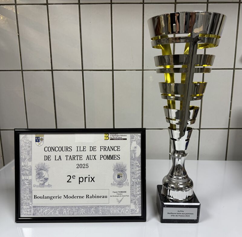 2 prix tarte pomme îles de France 2025