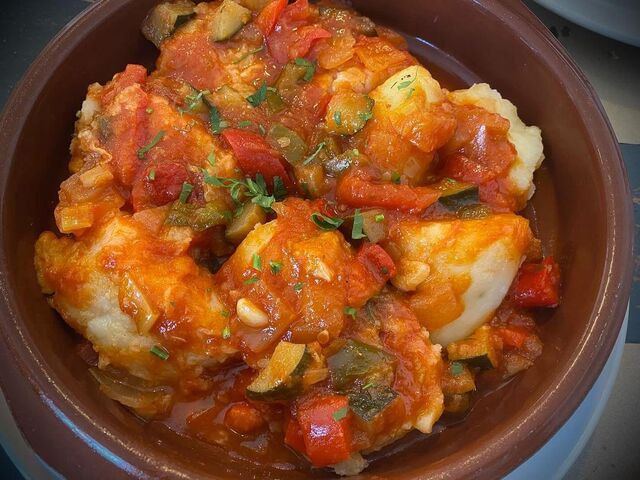Bacalao a la Riojana