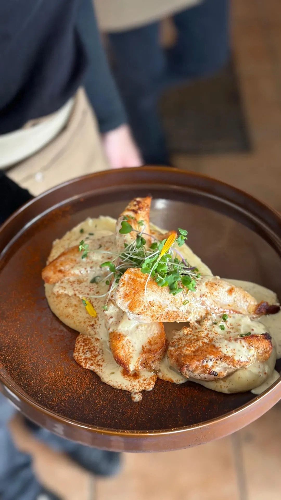 Pollo a la mostaza de Dijon