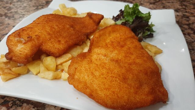 Pechuga de Pollo empanada