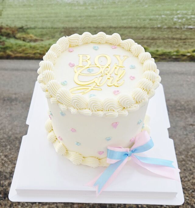 Layer cake baby shower 