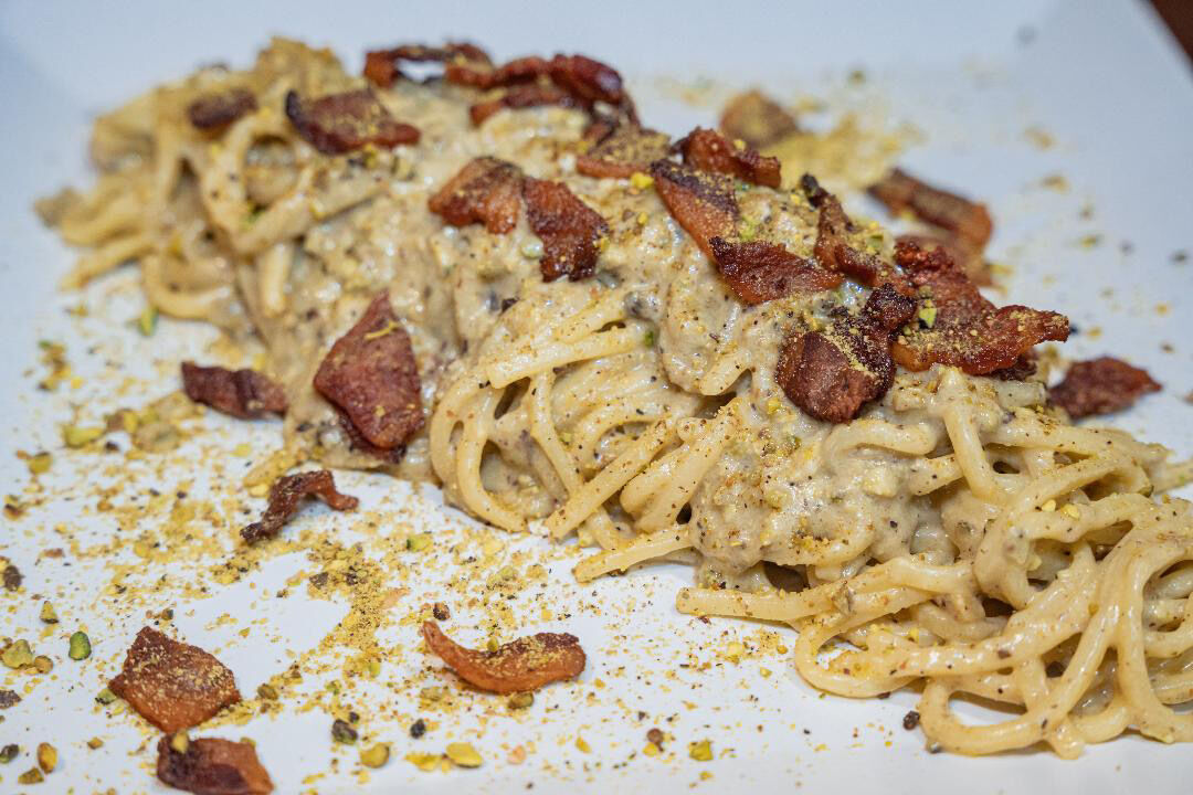 Tonnarello Gricia di pistacchio 