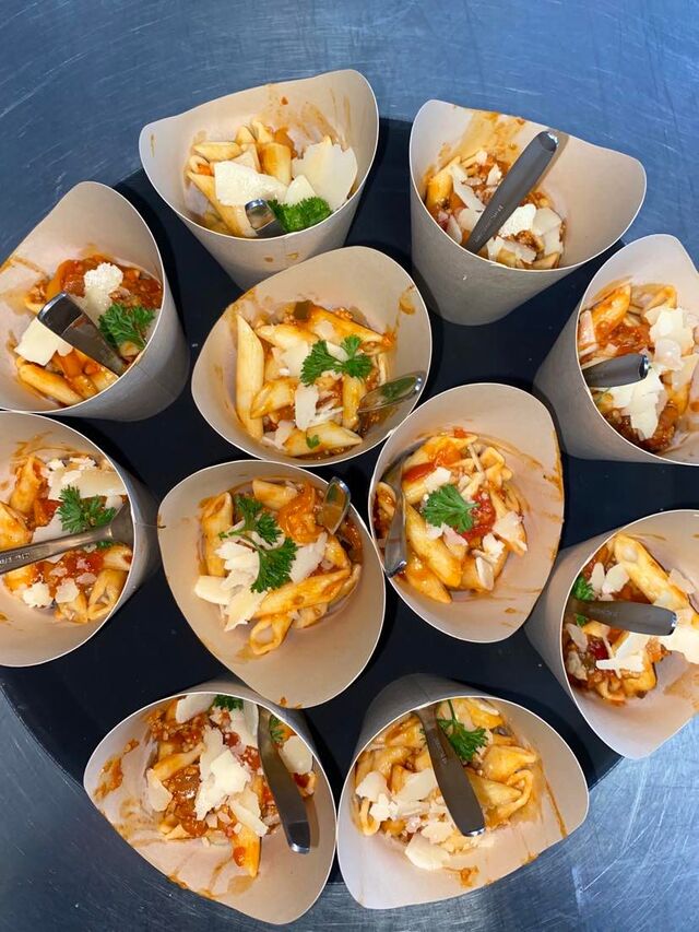 Hapje: penne met bolognesesaus