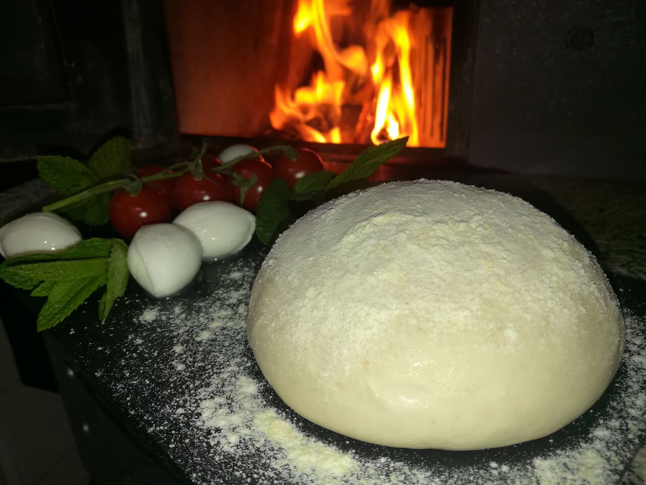 Pâte pétrie sur place