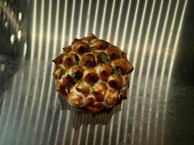 Entremet citron pavot meringuée
