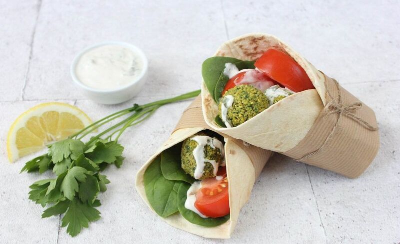 Formule WRAP FALAFEL à 8€ (+boissons 33cl+ dessert jusqu'à 2€)