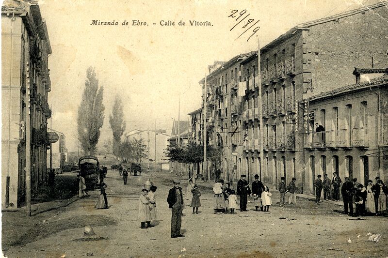 Postal Calle de Vitoria - Miranda de Ebro