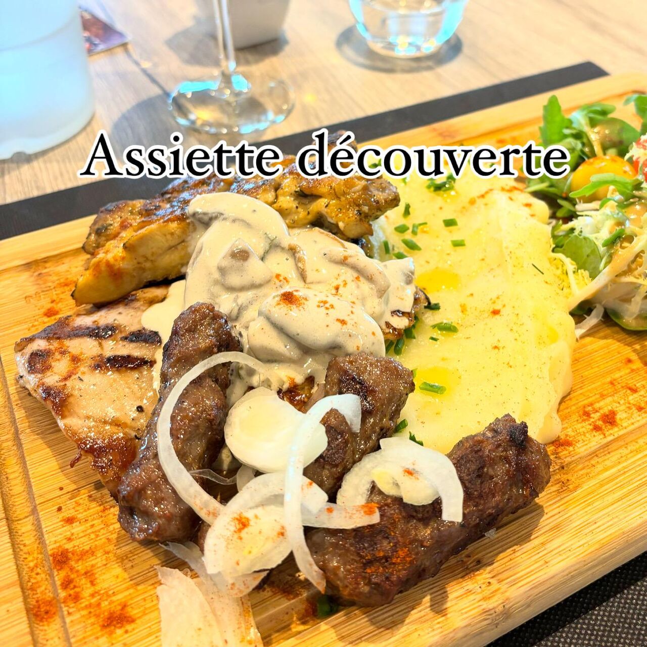 Assiette découverte et Purée Maison 