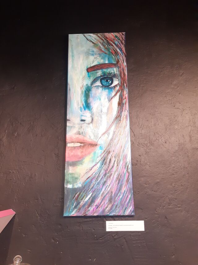 Côté Bar, Tableau de VANINA CROMBEZ, Artiste Peintre