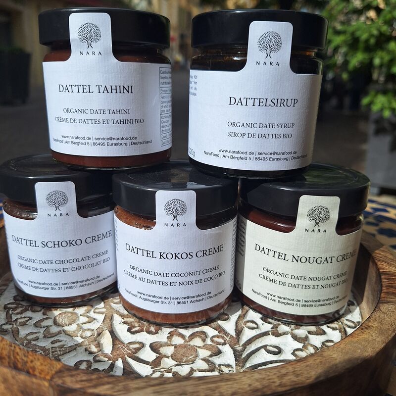 Crèmes à tartiner bio à base de datte