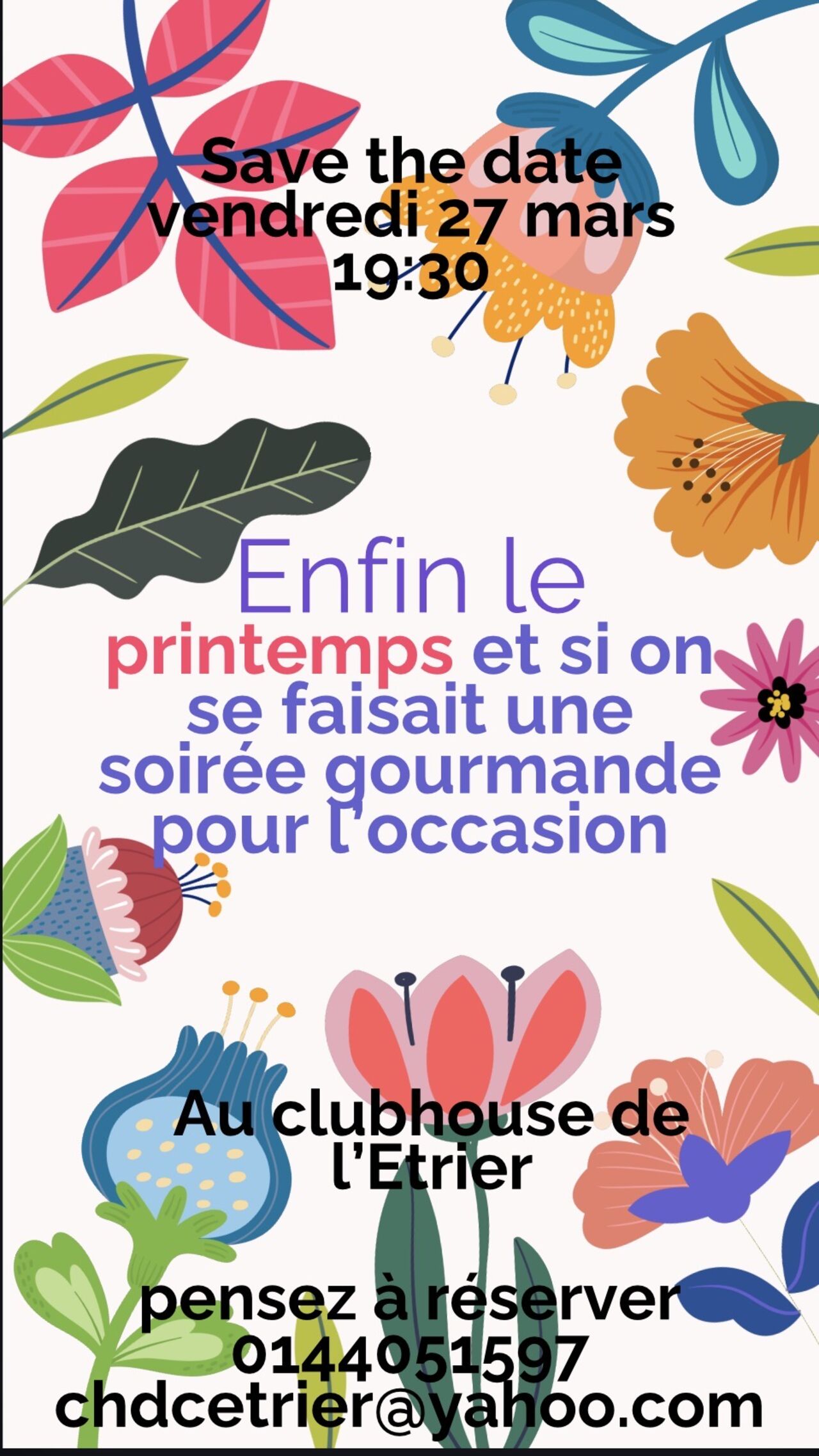 On fête le Printemps Le 27 Mars 2026