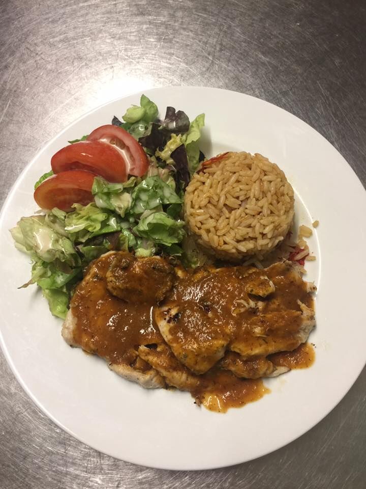  Blanc de poulet grillé riz salade !